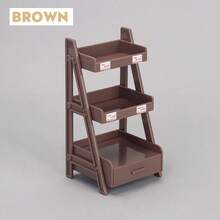 1pc Mini Shelf Rack Miniature Display Stand Dollhouse Furniture Accessory, DIY Simulation Play House Toy, Mini Flower Pot Rack Simulation Kitchen Cabinet Cake Display Decor, Party Favor Gift - Multicolor - View 21