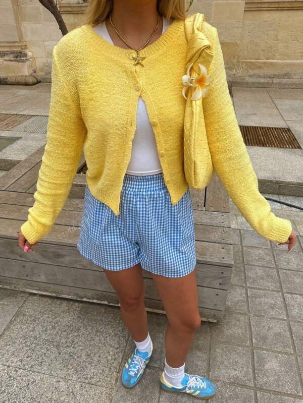 Cardigan retro casual tricotat pentru femei, pulover, jachetă