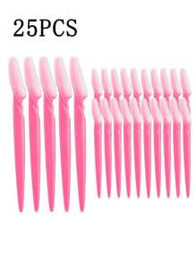 Stainless Steel Eyebrow Grooming Kit – Includes Razors, Covers, Long-Handled Scissors & Beauty Tools For Eyebrow Shaping, Exfoliating & Bikini Trimming