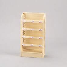 1pc Mini Shelf Rack Miniature Display Stand Dollhouse Furniture Accessory, DIY Simulation Play House Toy, Mini Flower Pot Rack Simulation Kitchen Cabinet Cake Display Decor, Party Favor Gift - Multicolor - View 18