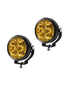 2pcs Car LED Mini Lights Automotive Work Light Square Forklift Light Bracket Project Auxiliary Lighting For Agricultural Machinery - Multicolor - View 15