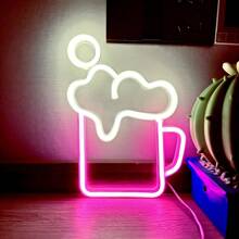 1 pezzo Luce a LED a forma di lettera "Bar", lampada alfabeto a luce bianca calda, combinazione di parole DIY BAR adatta per bar, taverna, festa, compleanno, campeggio, zona pranzo, corridoio, dormitorio, camera da letto, spuntino notturno, ristorante e scene di festa, decorazione per San Valentino, Festa della Mamma, Ognissanti, Natale e altre vacanze - funzionamento a batteria (batterie non incluse)