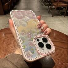 Funda para teléfono 1PC Teléfono Bling de Doble Cara, Parte Trasera Dura Suave a Prueba de Golpes, Multicapa, TPU + PC, Compatible con 16/15/14/13/12/11 Pro/Plus - transparente - Ver 8