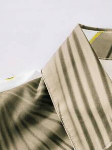 Women's Elegant Daily Dress, Floral Print Long Sleeve Button Down Shirt Dress, Fashionable Bohemian Full Body Print Casual V-Neck Maxi Dress With Side Slit, Polyester Blend, Machine Washable, Suitable For Spring/Summer/Autumn