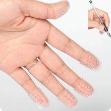 100 件硅胶透明脚趾保护套,适合穿高跟鞋的女性和脚部敏感的人。硅胶脚趾套保护脚趾、手指,乳胶橡胶手指保护套,耐磨透气防滑脚趾保护套,无痛单指保护套,透气弹性指套,防刮防咬手指保护套,男女通用,适用于嵌甲、水泡和缓解疼痛。 - 無色 - 查看 8