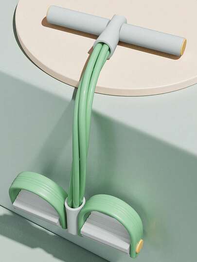 1 件装多功能便携式绿色/紫色/蓝色 TPE 家用健身房阻力带拉绳弹力踏板拉力器，适用于全身训练力量训练