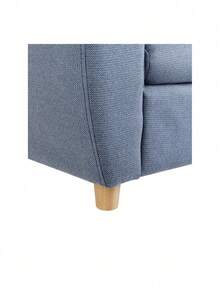 Beliani 兒童扶手椅亞麻外觀藍色動物形狀河馬 MARIBO - 藍色 - 查看 6