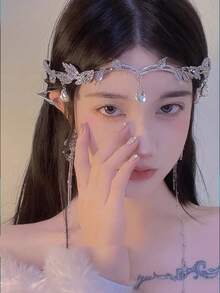 1 chiếc băng đô cài tóc thời trang thanh lịch dành cho nữ, làm từ hợp kim kẽm, kiểu dáng cổ điển, thích hợp cho cosplay, chụp ảnh, trang trí Giáng sinh, phụ kiện tóc cưới. - Nhiều màu - Xem 6