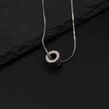 1pc Fashion Minimalist Versatile Personalized Punk Rock Silver Stainless Steel Snake Bone Chain Necklace, Short Necklace Accessory Decor, Suitable For Daily Wear