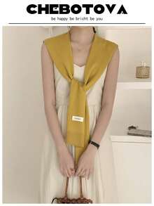 1 Áo len cardigan trơn nhãn màu cho nữ, áo len, khăn choàng, áo sơ mi, phòng máy lạnh, che vai cho váy - Nhiều màu - Xem 21