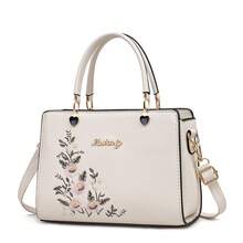 Small Purses And Handbags For Women Ladies Fashion Crossbody Bag Teenage Girls Top Handle Satchel Shoulder Bags Small Totes Bags - 白色花朵 - 查看 3