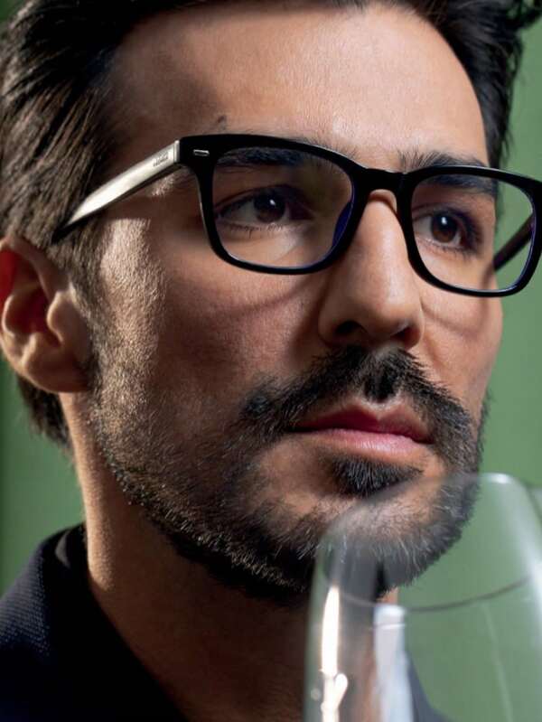 Óculos de armação quadrada casual de 1 peça, óculos de grau com lentes transparentes e decoração vintage com rebites