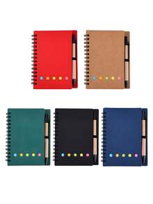 Cuaderno personalizado + Juego de bolígrafo, Juego de cuaderno y bolígrafo, Regalo para nuevo trabajo o maestro, Suministros de oficina, Regalo de papelería, Cuaderno de viaje, Para la familia - Juego de cuaderno y bolígrafo multicolor - Ver 32