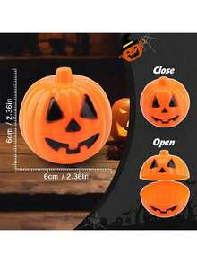 2pcs/8pcs/16pcs/32pcs Halloween Pumpkin Shell Suitable For Teen Festival Party Gifts, Random Colors & Styles - Multicolor - View 4