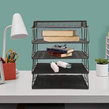 SENDERPICK 5-Layer Paper Letter Tray Desk File Organizer Stackable Desk File Document Organizer - 24.5*33*28.2cm - View 10