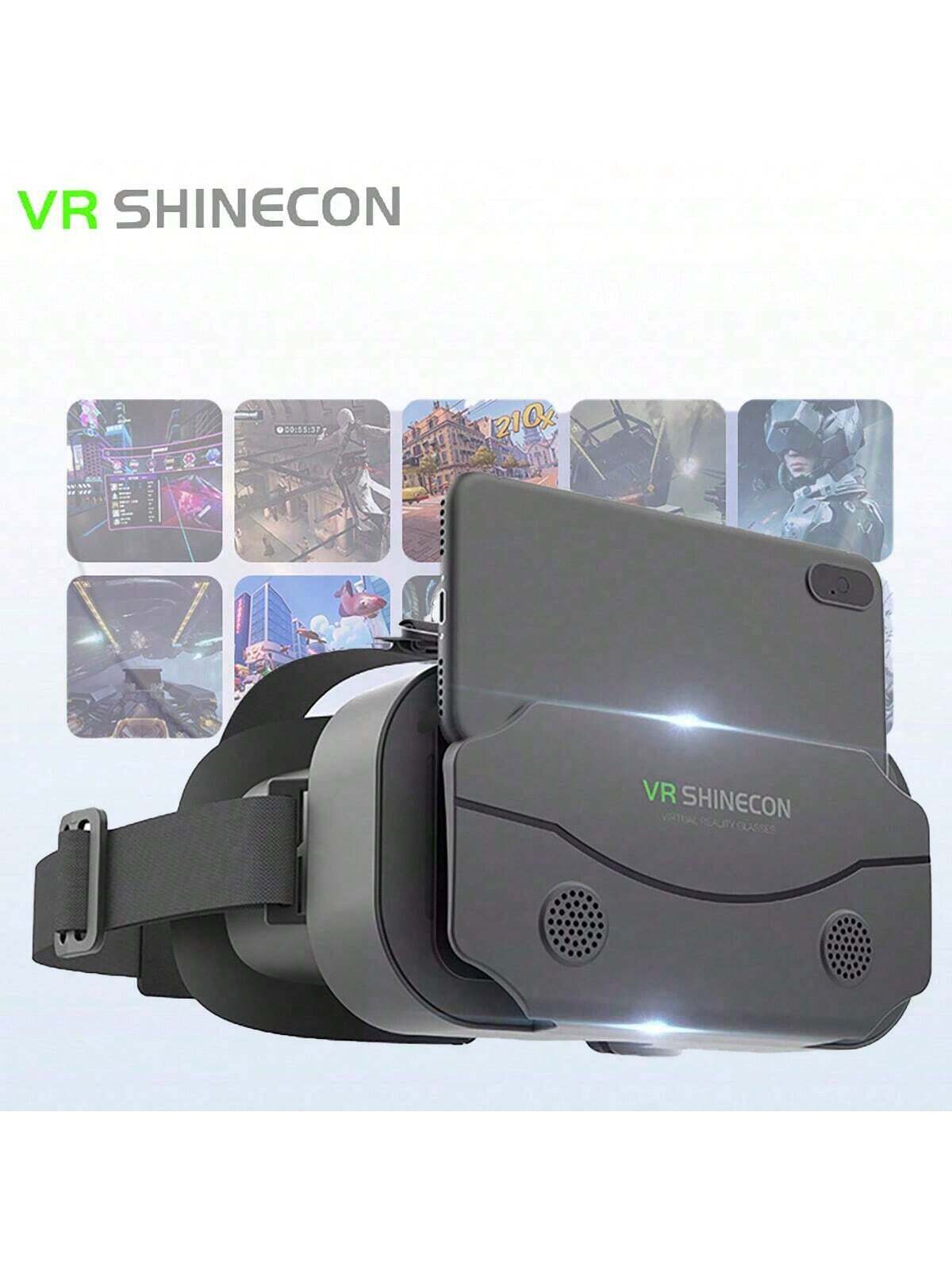 نظارات VR متوافقة مع iPhone أو Android ، النظارات ثلاثية الأبعاد الواقعية ، التوافق من 4.7-7 بوصة مع وحدة تحكم للألعاب والأفلام المحمولة | مقاس: 【بالأبيض والأسود】 G05