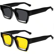 2 piezas - Negro + Negro/Amarillo
