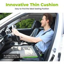 Soft Dense Memory Foam Car Seat Cushion For Driving Seat Cushion For Car Seat Driver With Wedge Design And Raised Back To Broaden Vision Provides Comfort For Lower Back And HIPS Passenger Use Too
