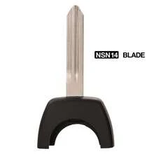 Jingyuqin 2 botões controle remoto capa de chave para Nissan Micra Almera Primera X-Trail lâmina sem corte capa de chave de carro - Multicolorido - Ver 3