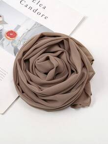 2 件女式头巾围巾组合、弹力帽和雪纺围巾套装、百搭头巾、长袍配套配饰、休闲装