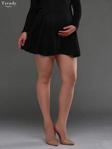 30D 孕妇紧身裤高弹力纯色透明连裤袜，时尚性感百搭黑色孕妇装紧身裤，适合春夏季、万圣节、秋季袜子 - 彩色 - 查看 13