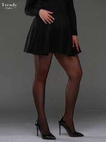 30D 孕妇紧身裤高弹力纯色透明连裤袜，时尚性感百搭黑色孕妇装紧身裤，适合春夏季、万圣节、秋季袜子 - 彩色 - 查看 11