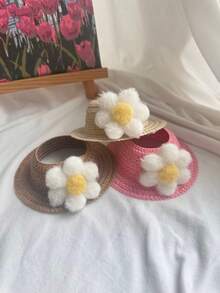 1 件（仅帽子）手工钩编马卡龙 LBB 娃娃帽，LPUPU 娃娃服装配饰 - 粉色 - 查看 2