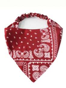 女士头巾 1 件装 时尚佩斯利印花发带，防晒吸汗弹性头巾，适合户外运动、街头嘻哈风格发饰、校园用品、大学秋季配饰、秋冬季度假穿搭发带 女士围巾 - 彩色 - 查看 8