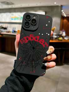 Spiderweb, Stars Print Pattern Phone Case Compatible With IPhone 16 Pro Max, 14, 13, 12, 11 Pro Max, XS Max, X, XR, 8, 7, 6S, Plus, Mini, And Galaxy A13 4G, S21 FE 5G, A15, A21S, A34, A12, A50, S21, A71 And More, Shockproof, A Great Birthday Gift For Girlfrid, Boyfrid Or Yourself Waterproof Anti-Fall Scratch Resistant.Christmas Accessories. - 紅色 - 查看 11