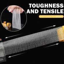 2pcs Super Sticky High-Viscosity Double-Sided Adhesive Tape Double Sided Traceless Tapes High Viscosity Cloth Base Grid Carpet Adhesive Fiber Gummed Tape Strong Sticky Strips No Trace Perfect For Carpet Leather Wall Floor Fixing