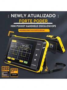 400V Handheld Digital Oscilloscope, Vole Measurement, 200KHz Bandwidth, 2.5MS/S Sampling Rate, 2.8-Inch Screen, Multifunctional Oscilloscope Instrument With Firmware Upgrade Function - Black - View 2