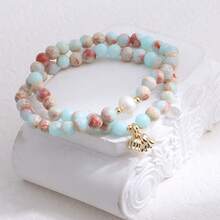 [Pray For Good Luck, Wealth, And Career Advancement] Natural Stone Bracelet 12MM Strawberry Quartz Natural Stone Bracelet Energy Stone Bracelet Accessories WRTA-BR-277