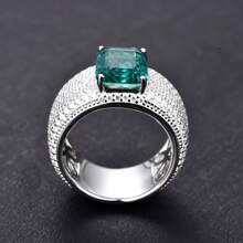 Dissoo 1pc 2025 New 925 Sterling Silver Luxury Cubic Zirconia Wide Band Ring, Women Jewelry Ring, Suitable For Summer, Mother's Day Gift, Graduation Gift, Beach Party, Banquet, Gift For Companion, Back To School Gift