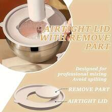 TAIMASI Mixing Bowls With Airtight Lids Set, 26PCS Stainless Steel Khaki Bowls With Grater Attachments, Non-Slip Bottoms & Kitchen Gadgets Set, Size 7, 4, 2.5, 2.0,1.5, 1QT, Great For Mixing & Serving - 卡其色 - 查看 8