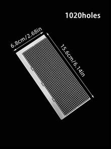 3Pcs Diamond Painting Ruler, Large 2200 Holes, Stainless Steel Correction Ruler, Handicraft Mosaic Cross Stitch Diamond Embroidery Tool Accessories, Beginner Hobby - Multicolor - View 3