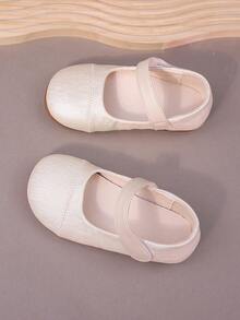 Girls' Mary Jane Flats Autumn New Kids Shoes Low Vamp Faux Pearl Small & Medium Children Leather Shoes Low Vamp Low-Top Princess Shoes Hook And Loop Girls Performance Shoes Student Baby Infant Shoes - White - View 8