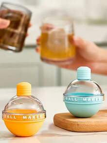 1件/4件灯泡冰球模具硅胶威士忌制冰工具家用圆形冰块制作器饮料增强装饰酒吧用品高品质硅胶 - 彩色 - 查看 5