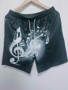 Men's 3D Hawaiian Beach Shorts For Summer - Multicolor - View 1