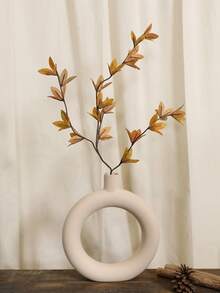 1pc/3pcs 30 Inches (H) Synthetic Pomegranate Leaf Branch Home Living Room Thanksgiving Harvest Festival Party Autumn Desktop Atmosphere Decoration