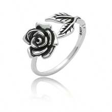 1pc Adjustable Open Ring, Pure Silver, Anti-Allergic, Waterproof, Gift Box Packaging