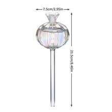 Máquina de riego de flores de granada, máquina de riego de vidrio con modelado creativo, maceta, máquina de riego automática - Blanco - Ver 6