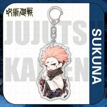 Jujutsu Kaisen 1 pezzo ciondolo portachiavi, charm per telefono, portachiavi per auto, decorazione per zaino, accessorio per borsa, regalo festivo, con personaggi anime in kimono di Gojo, Yuji, Geto, Megumi, Toge, Sukuna in acrilico