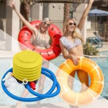 1PC/2pcs, Sports Pedal Inflator And Small And Convenient Hand-Push Inflator, Suitable For Swimming Ring Swimming Float, Outdoor Inflatable Bed, Balloon, Balloon Swimming Ring Foot Pump Inflator - Fast, Multi-Functional Inflatable Tool Party, Wedding, Lightweight And Compact Pedal Inflator, Very Suitable For Birthdays And Holiday Activities, Beach Essentials, Beach Accessories, Pool Float - Multicolor - View 10