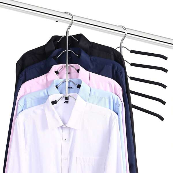 Multi-Functional Clothes Hanger, Seamless Foam Hanger, 360° Rotating Hanger, Space Saving Multi-Tier Hanger, T-Shirt Drying Rack, Wardrobe Organizer, Bedroom & Dorm Accessories, Storage & Organization