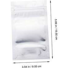 QY 50pcs Selfsealing Dried Fruit Storage Bags Food Packaging For Nuts Grains And Tea Transparent Design For Easy Visibility 2216 - TransparentSilver - View 4