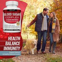 Blood Sugar Complex – Natural Glucose Support With Cinnamon, Bitter Melon & More | 60 Non-GMO Capsules - 3PCS - View 3