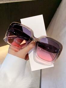 LiMiaoMiao 1 件男女通用超大方形时尚眼镜，Y2K 风格，新奇，派对，节日配饰方形墨镜