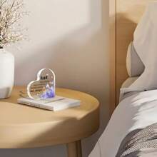 قطعة واحدة لوحة أكريليك ذات شكل قلب، هدية تقدير للعمة، متعددة الأغراض للديكور في غرفة النوم والصالة ومكتب المكتب، مناسبة لهدية عيد ميلاد العمة