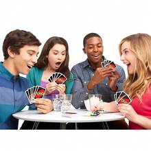 Mattel Mattel UNO - 经典颜色数字配对纸牌游戏 - 112张牌 - 可定制可擦写的万能牌 - 包含特殊功能牌 - 适合7岁及以上儿童 - W2085(2件裝) - 查看 9
