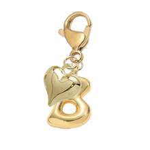 Bubble Letters Cute Necklace Pendant Bag Pendant-Lucky Crystal Pendant Paired With A Golden Heart Pendant, Alphabet Letters A-Z, Shiny Alloy Bag And Backpack Pendant-Perfect Gift For Birthdays And Special Occasions, Key Chain Ring Bag Backpack Pendant Car Pendant Gift For Ladies And Girls, Wallet And Handbag Accessories.Accessories Small Gifts For Women On Birthdays, Valentine's Day, Mother's Day - Multicolor - View 19